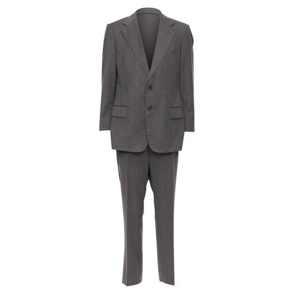 Gucci Vintage Stripe Cropped Sleeve Blazer Suit